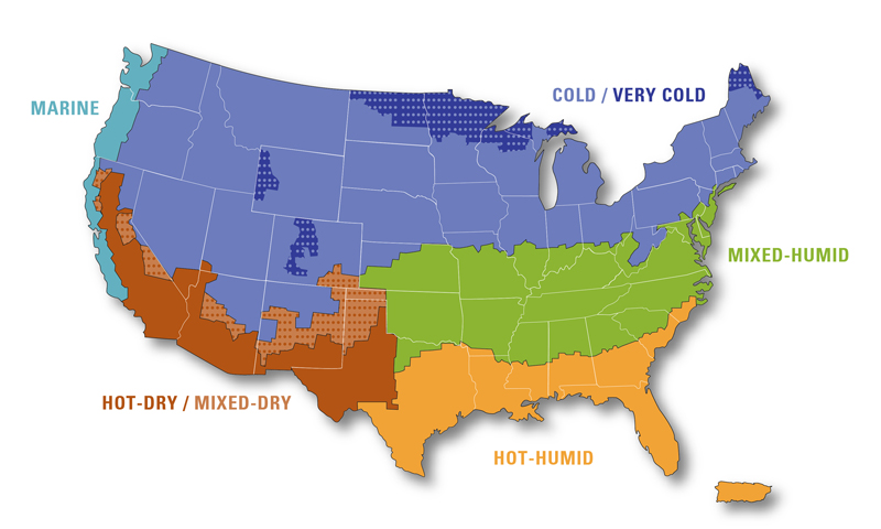 what are the climate zones in usa